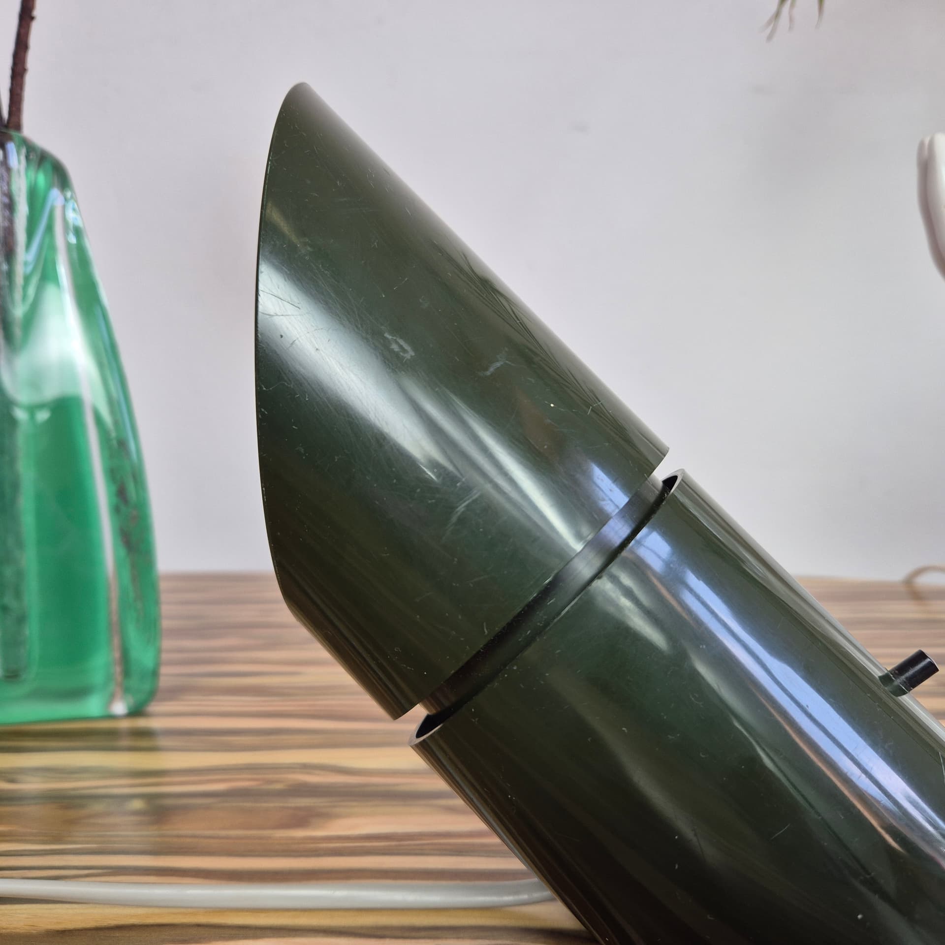 Wall lamp Phister, green black metal, by H. Due, Fog & Mørup, Denmark, 1970s. - 366634