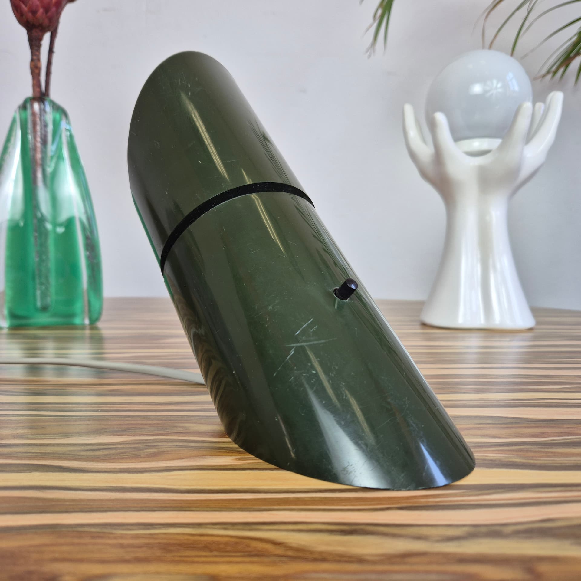 Wall lamp Phister, green black metal, by H. Due, Fog & Mørup, Denmark, 1970s. - 366635