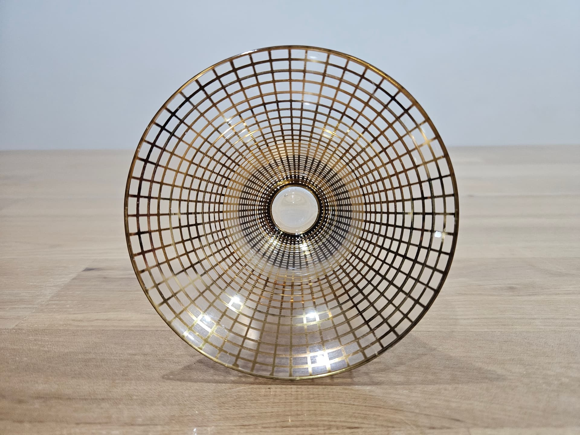 Vase Art Deco, clear glass, gilded, Brüder Podbira, Czechoslovakia, 1930s - 366692
