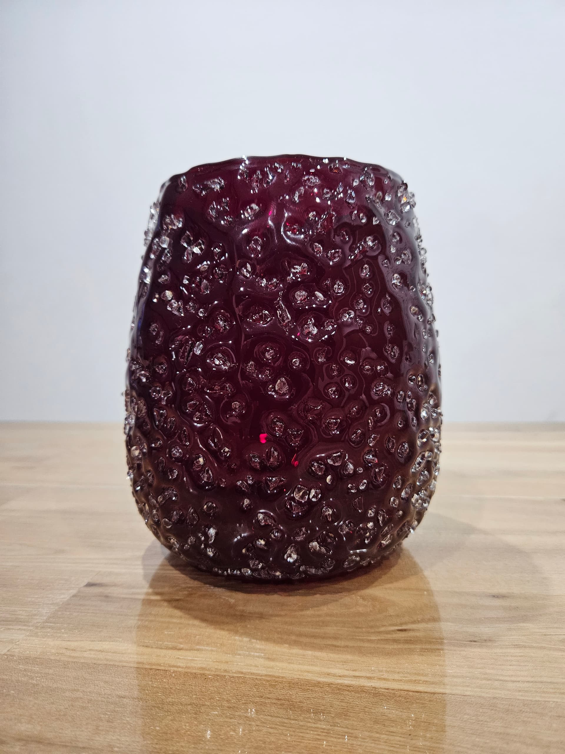 Lantern ICE, red clear glass, Villeroy & Boch, Germany, 1980s. - 366709