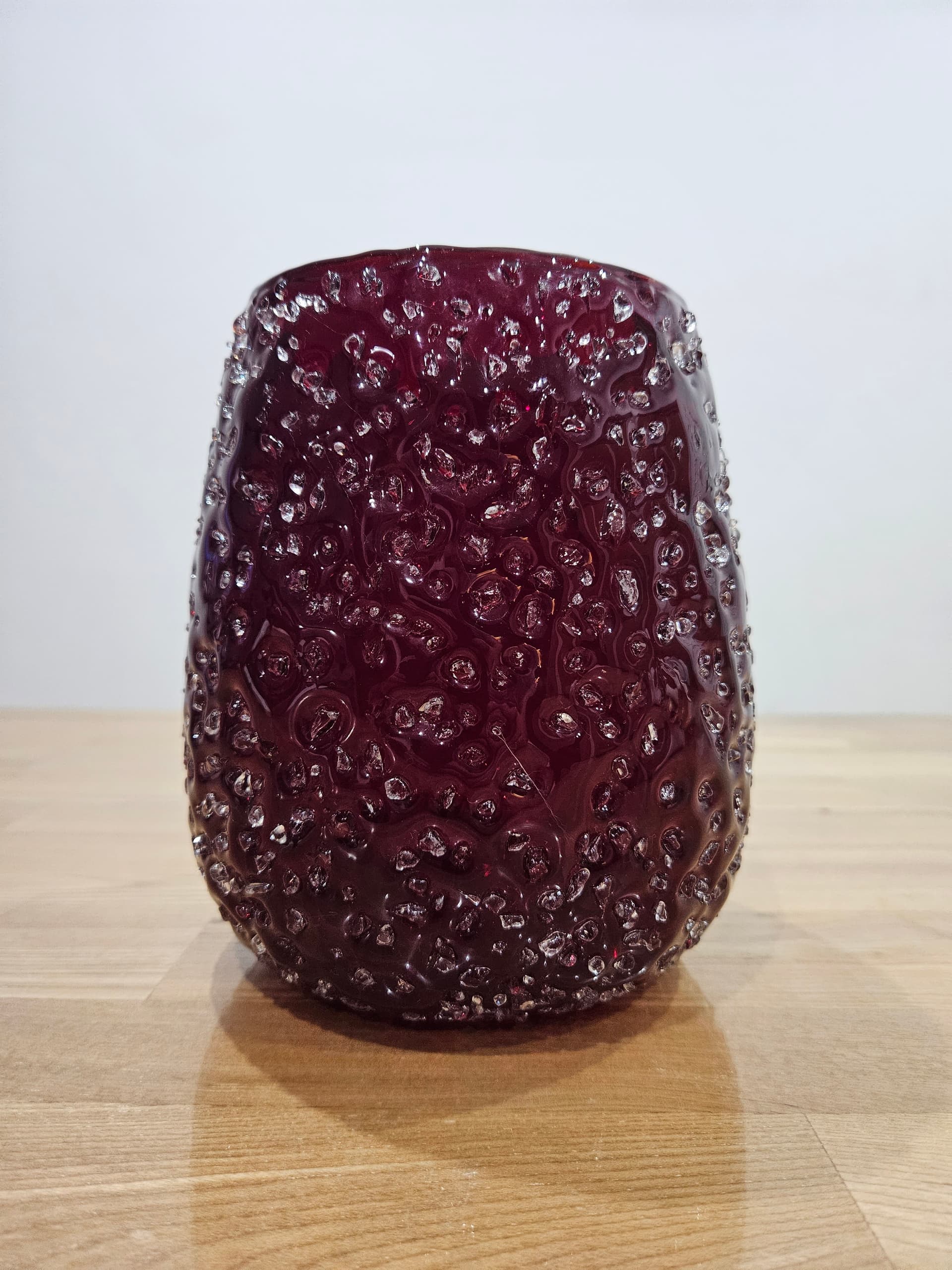 Lantern ICE, red clear glass, Villeroy & Boch, Germany, 1980s. - 366716