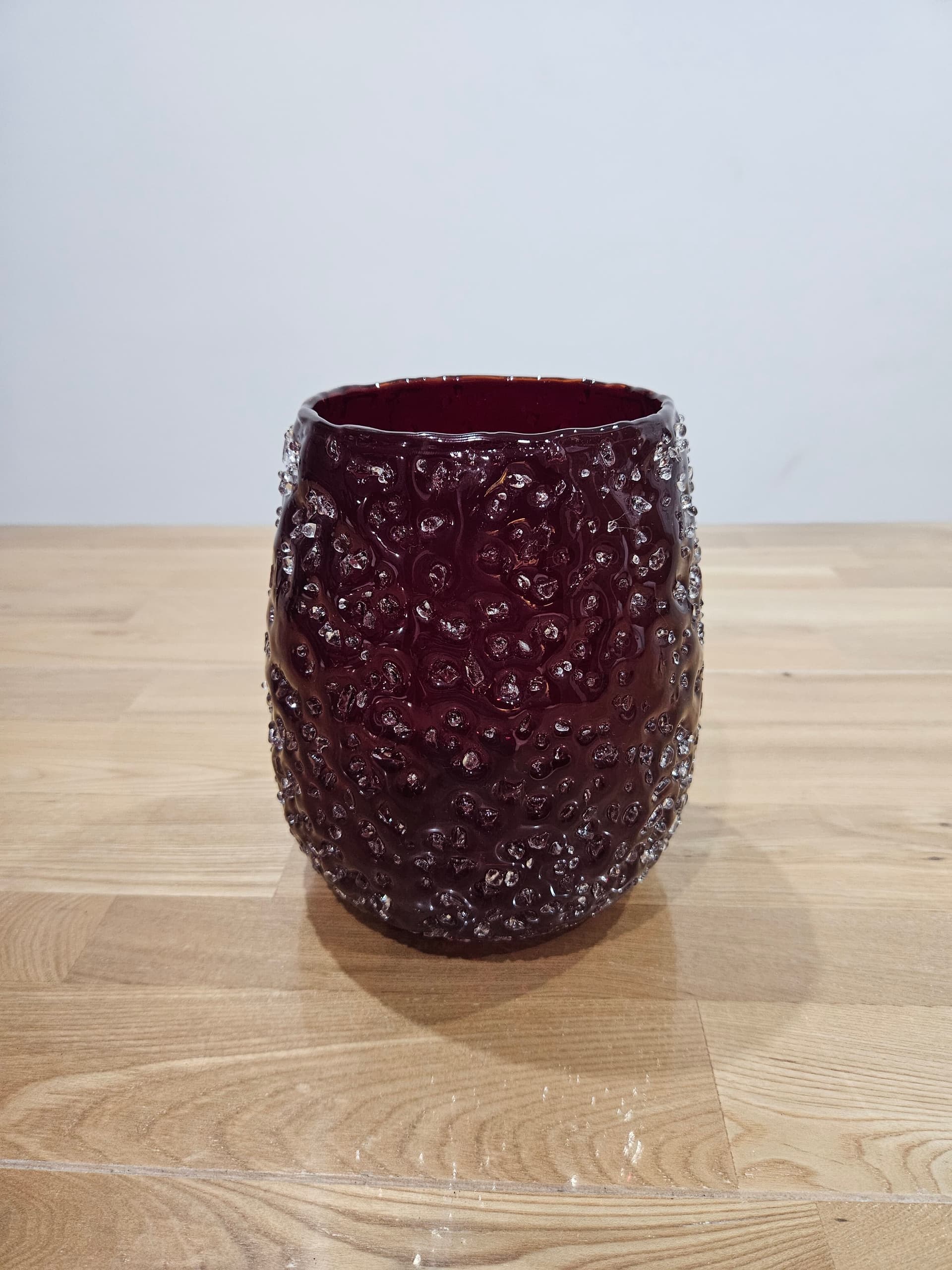 Lantern ICE, red clear glass, Villeroy & Boch, Germany, 1980s. - 366710