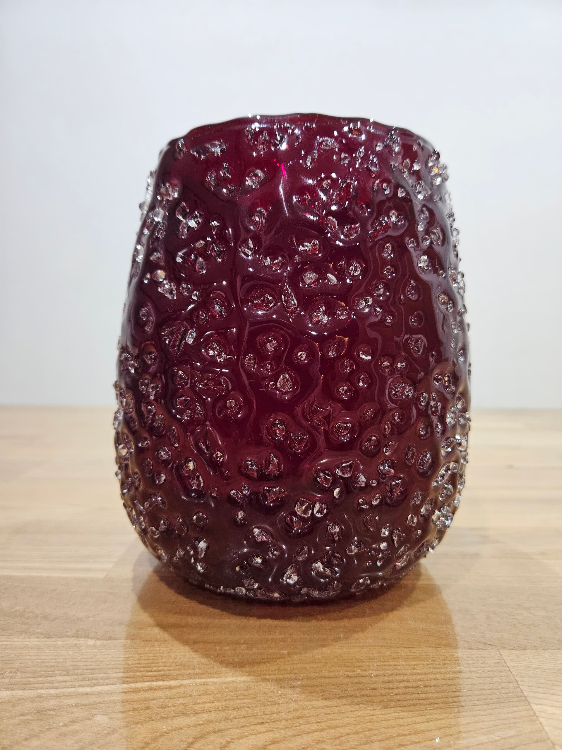 Lantern ICE, red clear glass, Villeroy & Boch, Germany, 1980s. - 366714