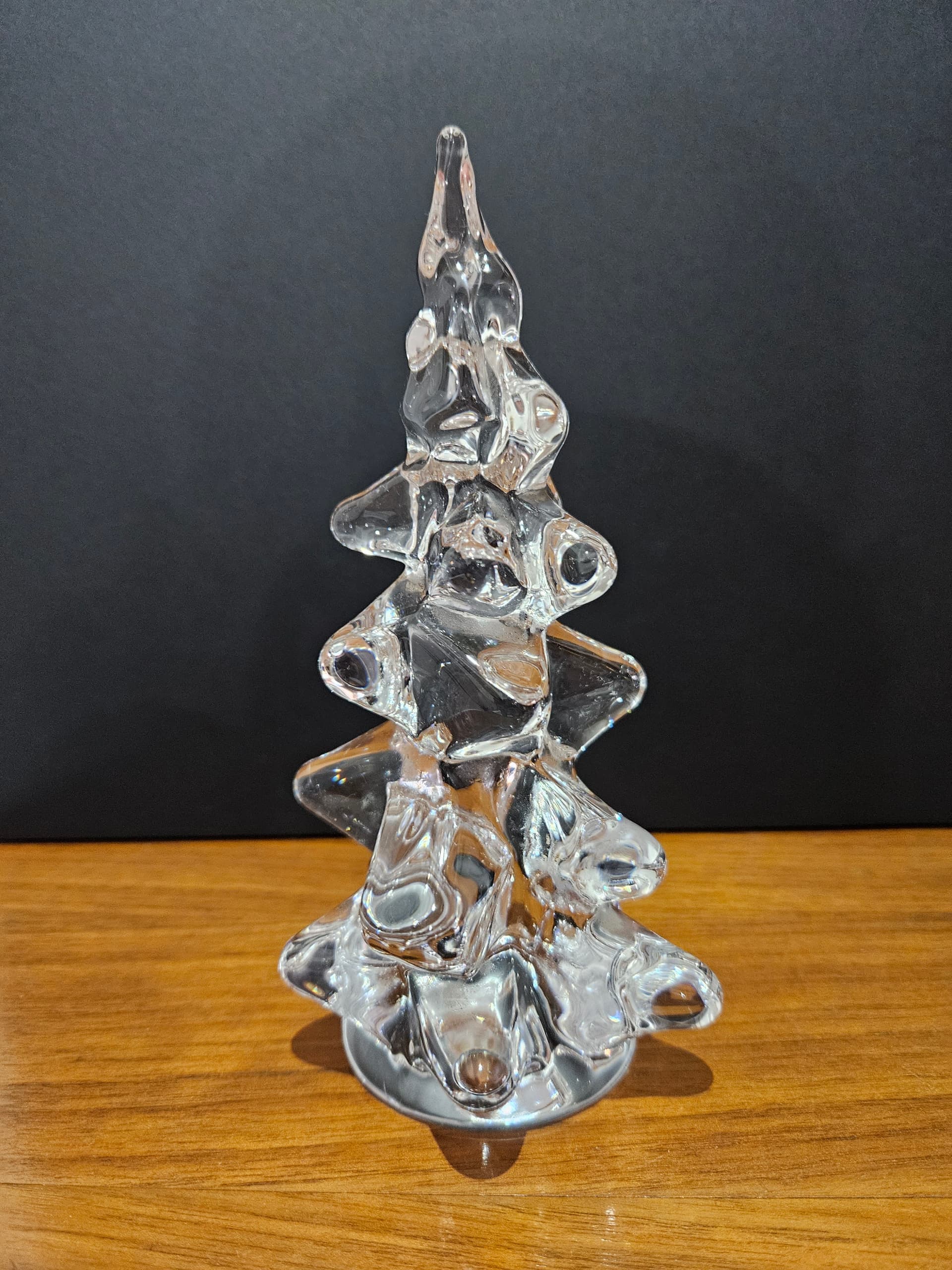 Figurine Christmas Tree, clear crystal, Daum France, France, 1980s. - 366802