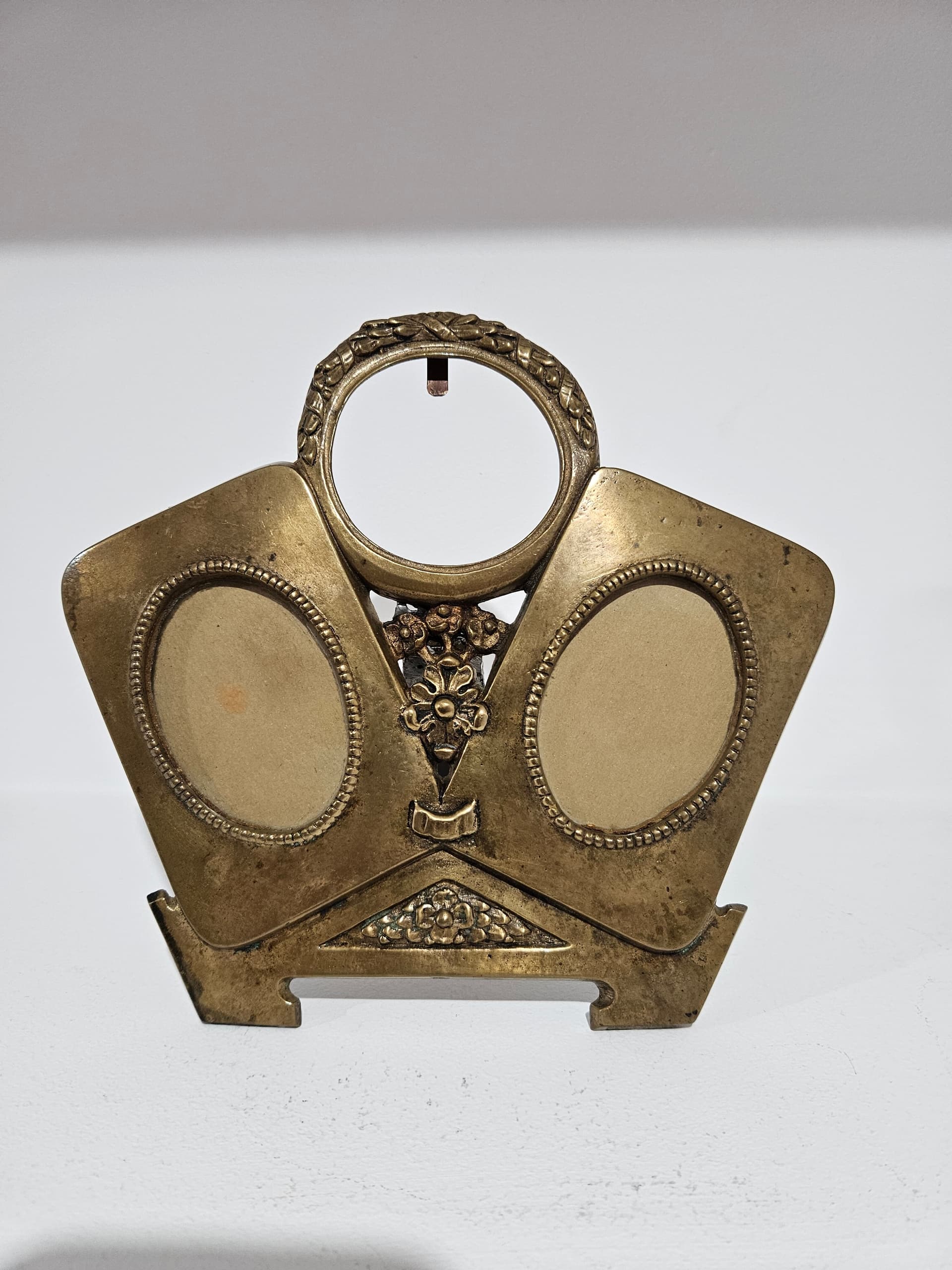 Photo frame Art Nouveau, brown, bronze, France, early 20th century - 366807