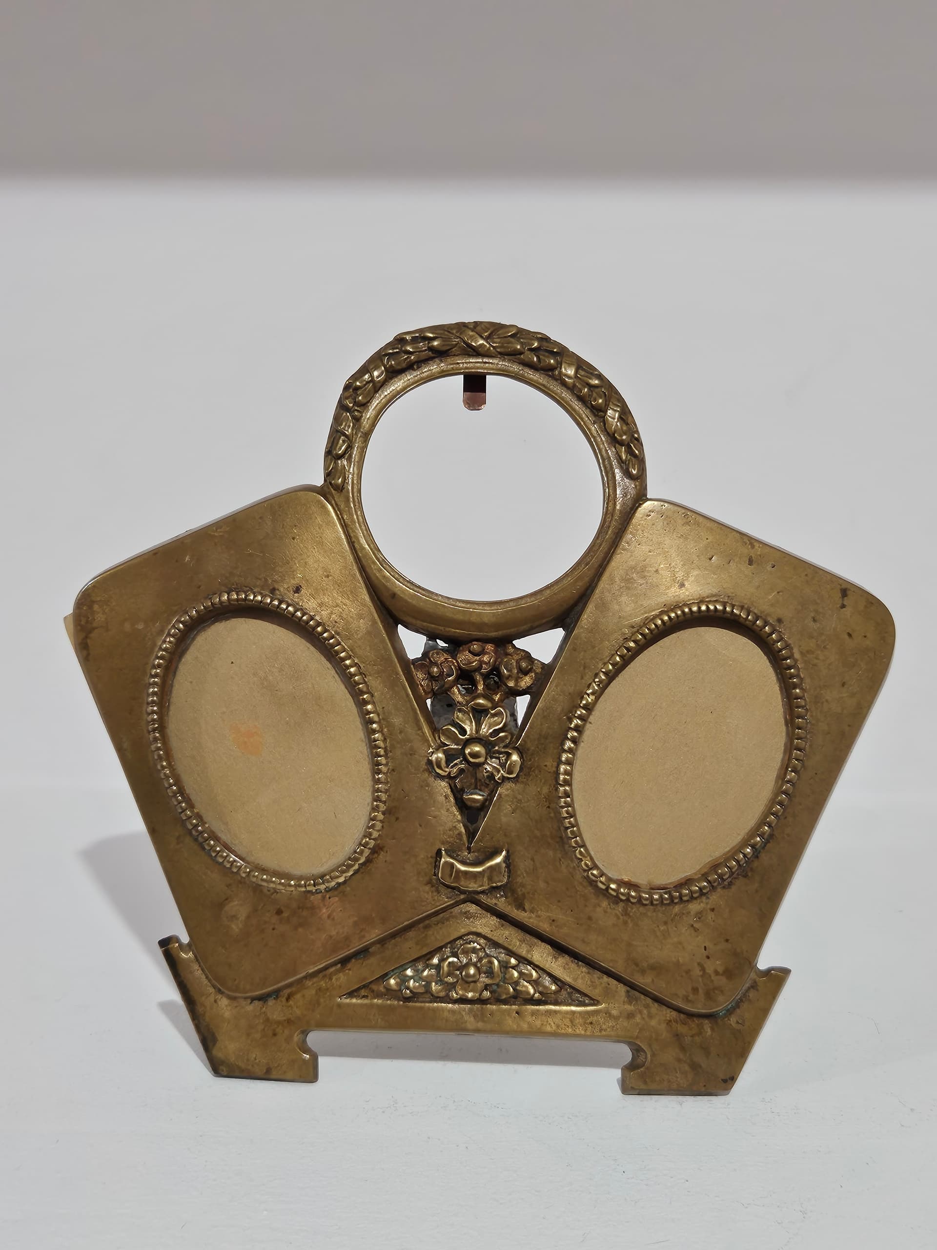 Photo frame Art Nouveau, brown, bronze, France, early 20th century - 366808