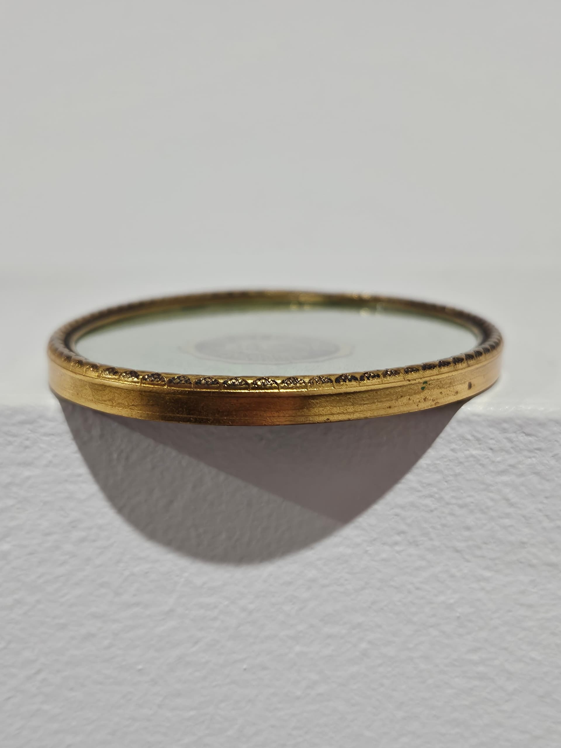 Oval photo frame, gold bronze, bronze, Steinlechner Wertarbeit, Germany, 1980s. - 366814