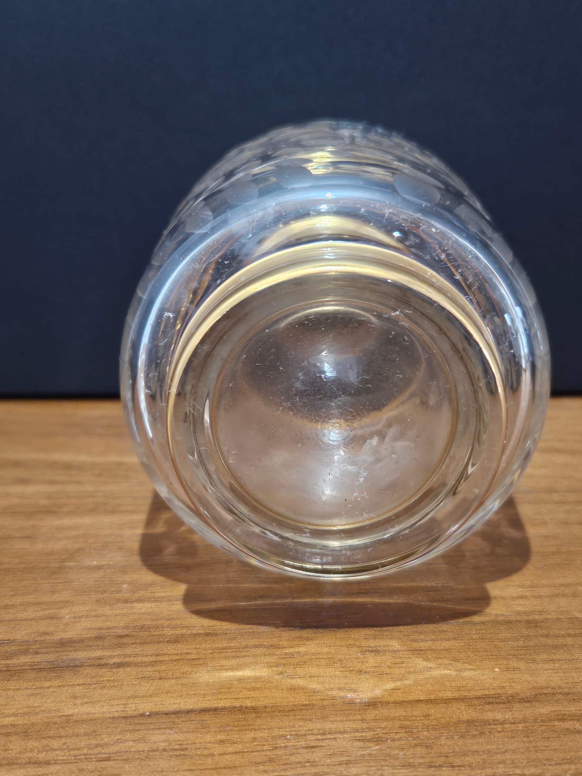 Decanter, clear crystal, gilded, Baccarat, France, early 20th century - 366830