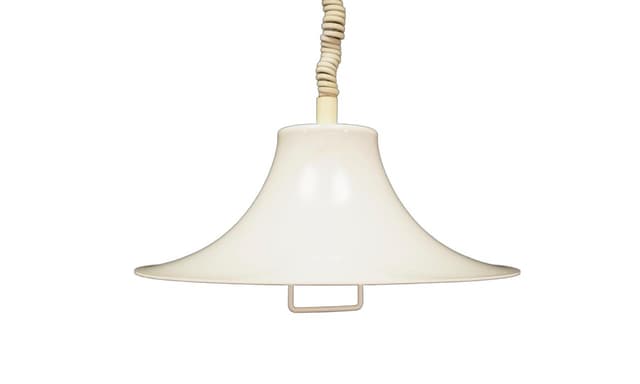Lampa wisząca, biały, plastik, Fog & Mørup, Dania, lata 70. - WYMIARY