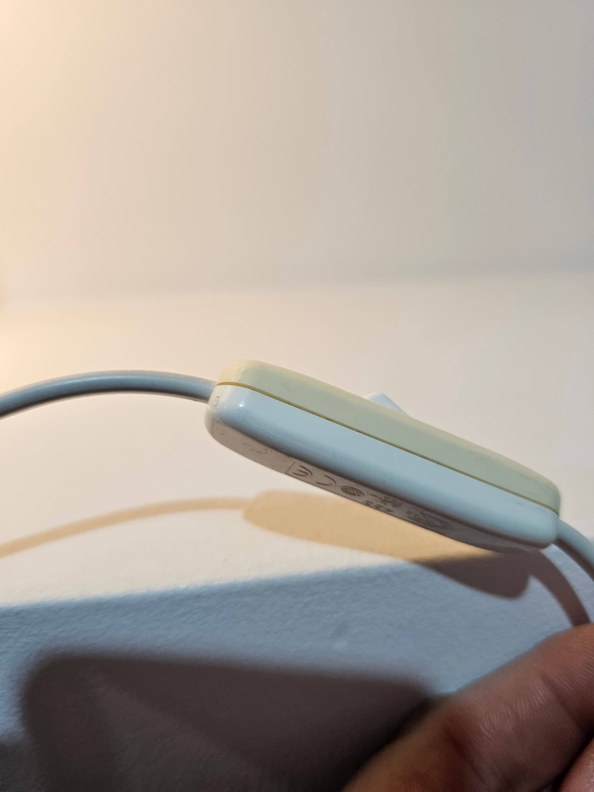 Table lamp No 9, white paper, brown wood, by I. Noguchi, Knoll, USA, 1970s. - 366855