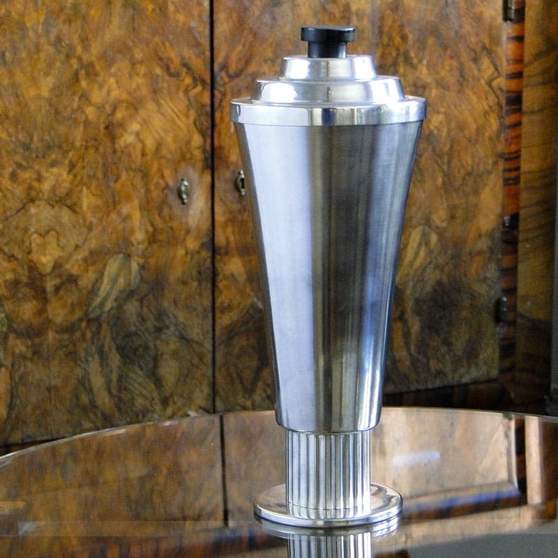 Carafe Art Deco, silver, black wood, Sandrik, Slovakia, 1920s. - 367004