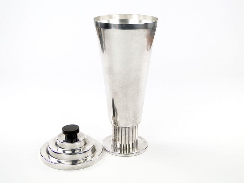 Carafe Art Deco, silver, black wood, Sandrik, Slovakia, 1920s. - 367000