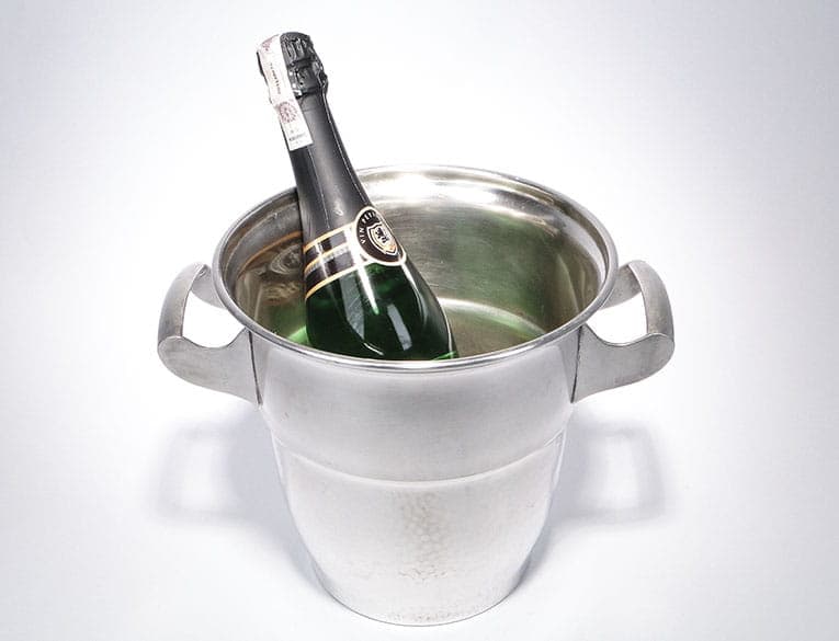 Champagne cooler Art Deco, silver brass, Fraget, Poland, 1920s - 367063