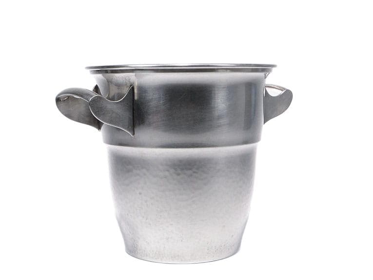 Champagne cooler Art Deco, silver brass, Fraget, Poland, 1920s