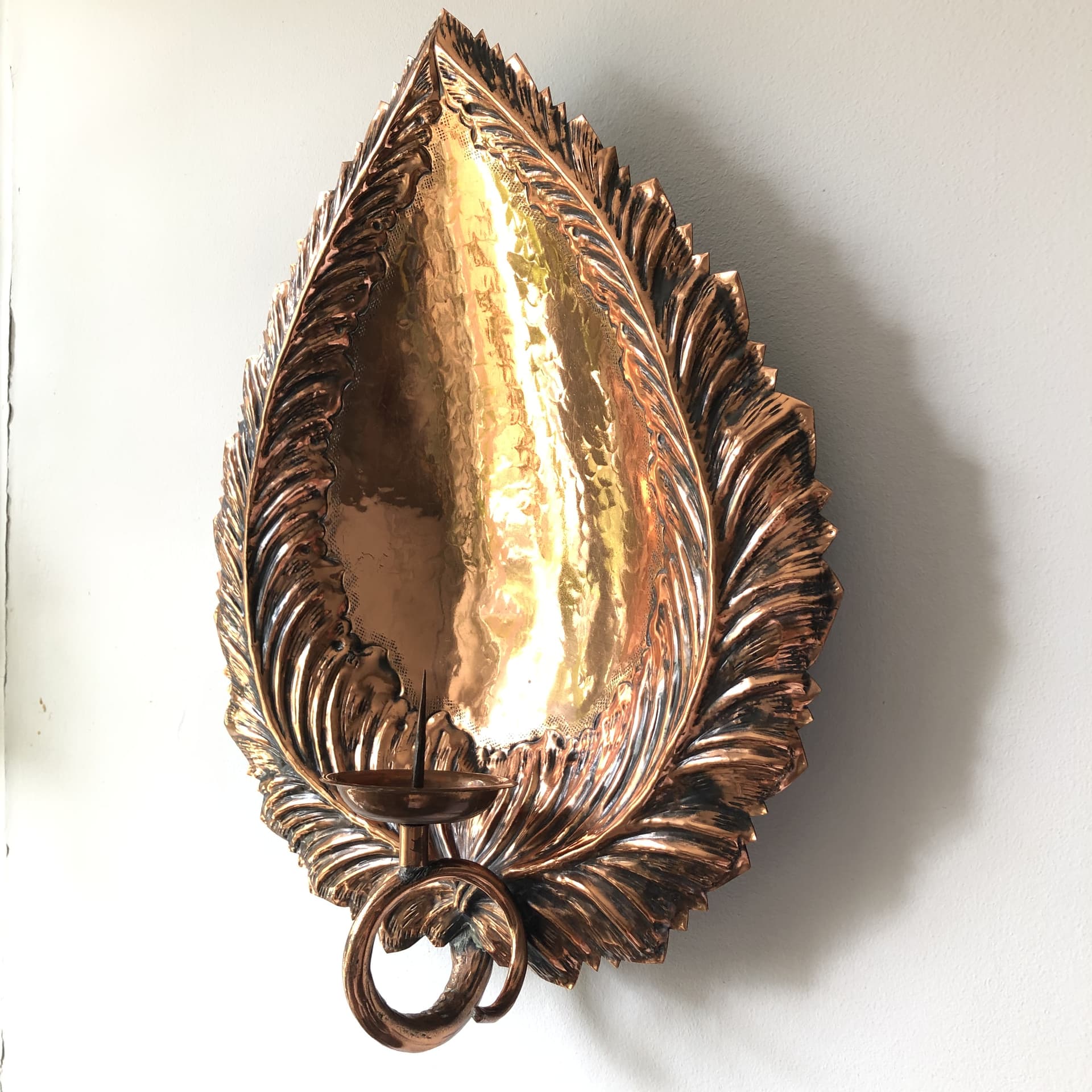 Świecznik ścienny, miedź, Niemcy, lata 60. - 81994