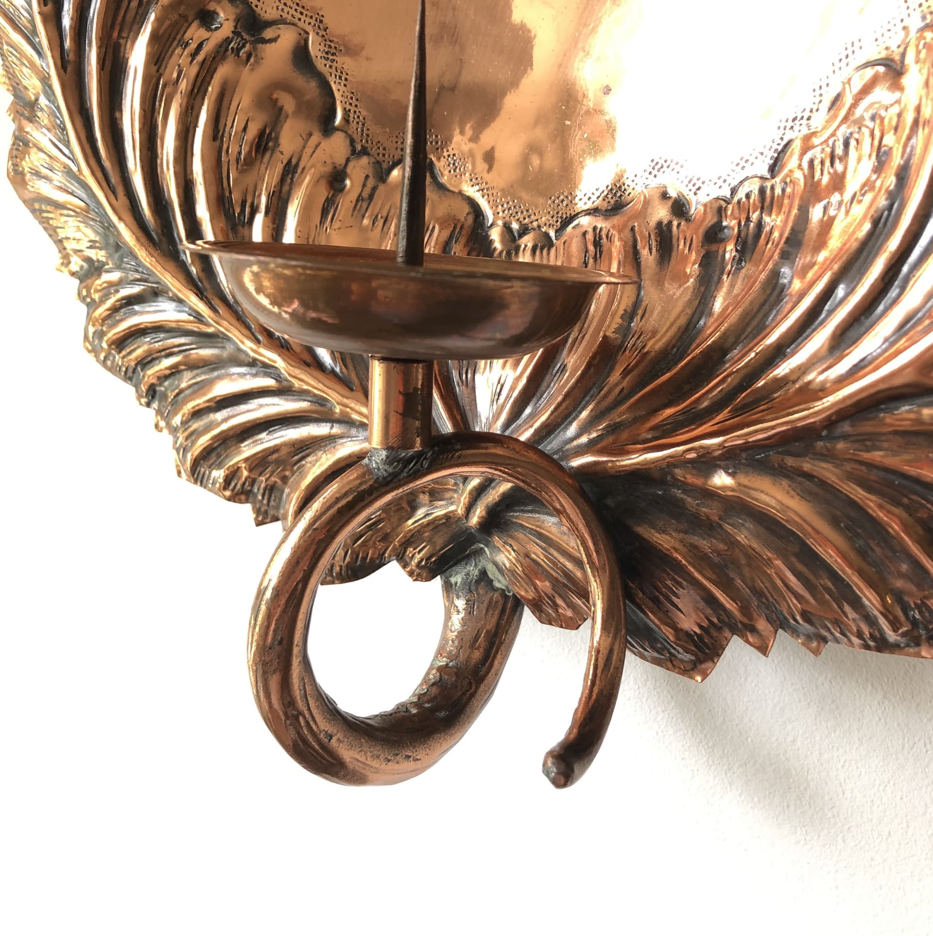 Świecznik ścienny, miedź, Niemcy, lata 60. - 81995