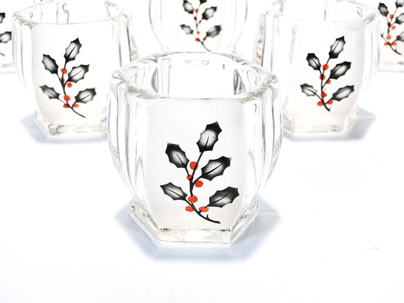 Set of shot glasses Art Deco, clear, glass, Czechoslovakia, 1930s. - 367194