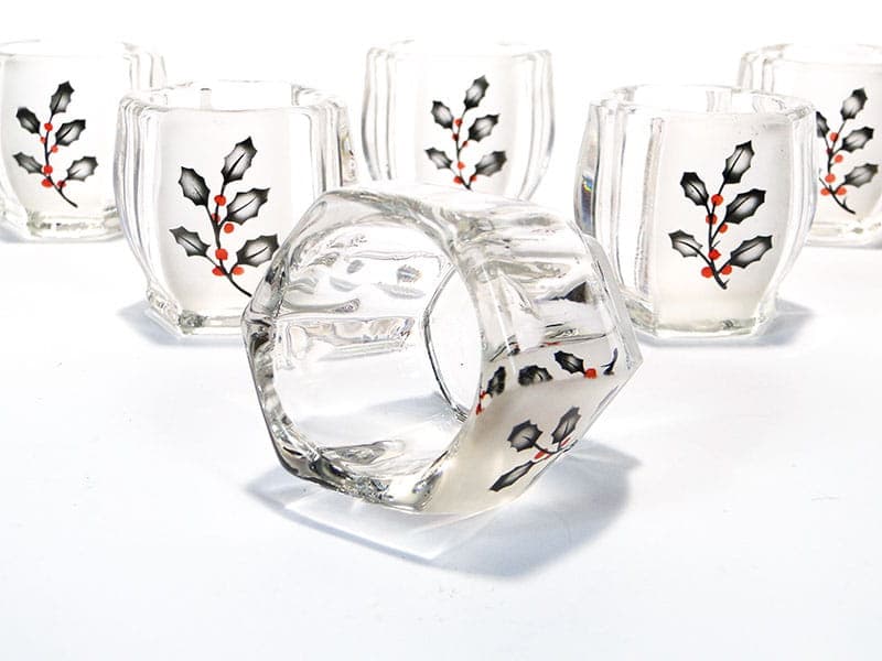 Set of shot glasses Art Deco, clear, glass, Czechoslovakia, 1930s. - 367195