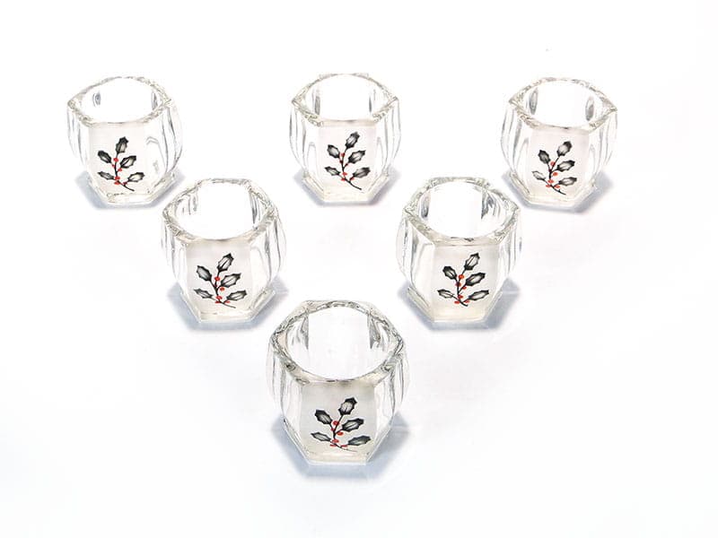 Set of shot glasses Art Deco, clear, glass, Czechoslovakia, 1930s. - 367193