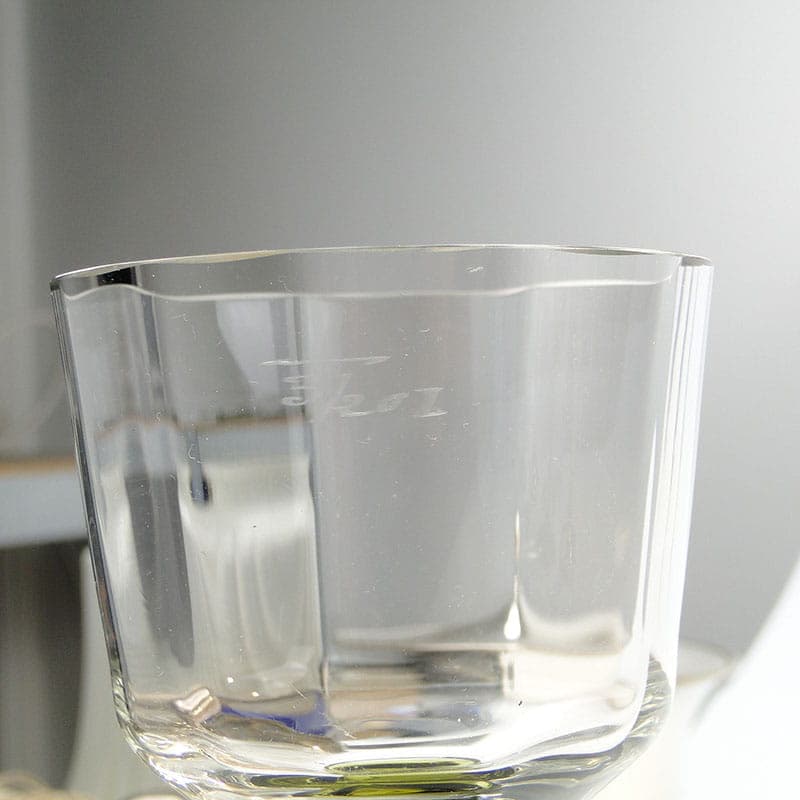 Wine Goblet Remer, clear green glass, Theresienthal, Germany, 19th century - 367665
