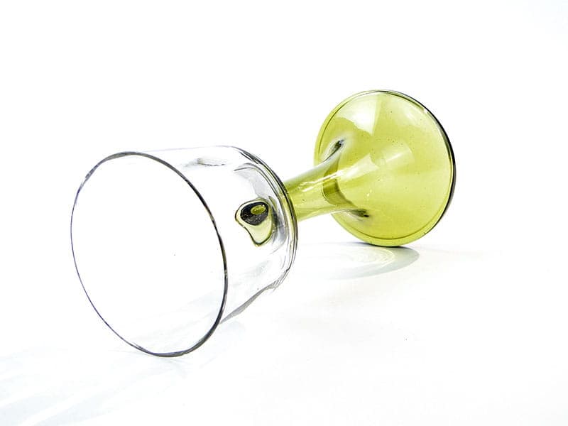 Wine Goblet Remer, clear green glass, Theresienthal, Germany, 19th century - 367663