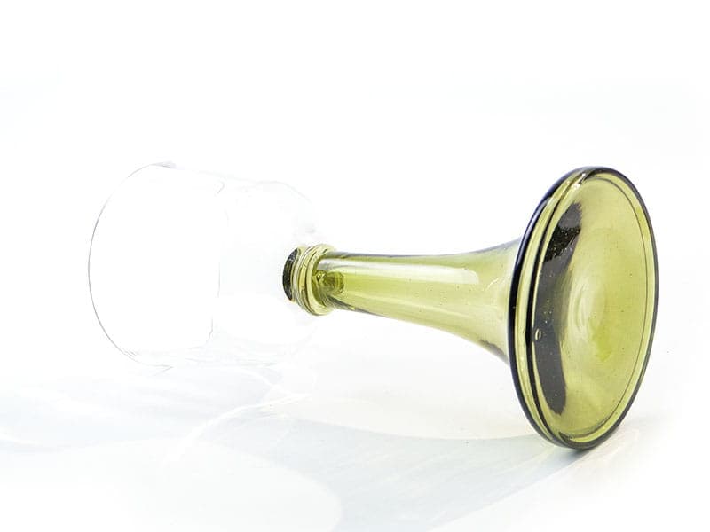 Wine Goblet Remer, clear green glass, Theresienthal, Germany, 19th century - 367664