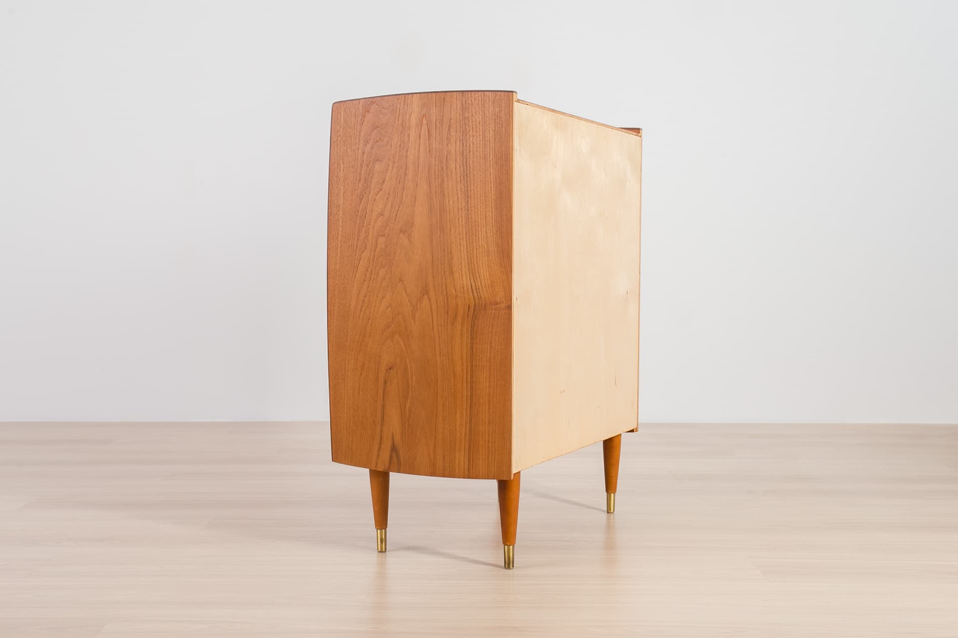 Komoda skandynawska, teak brązowy, Norwegia, lata 70. - 367802