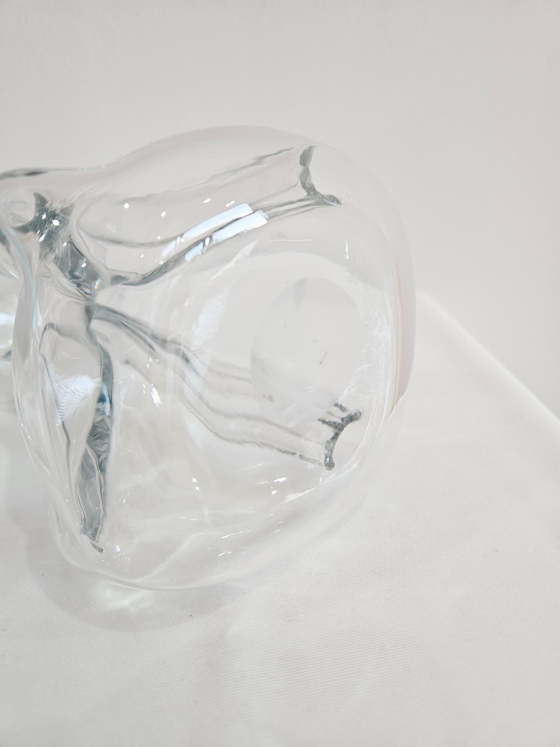 Decanter Kluk Kluk, clear glass, by J. E. Bang, Holmegaard, Denmark, 1950s. - 367860