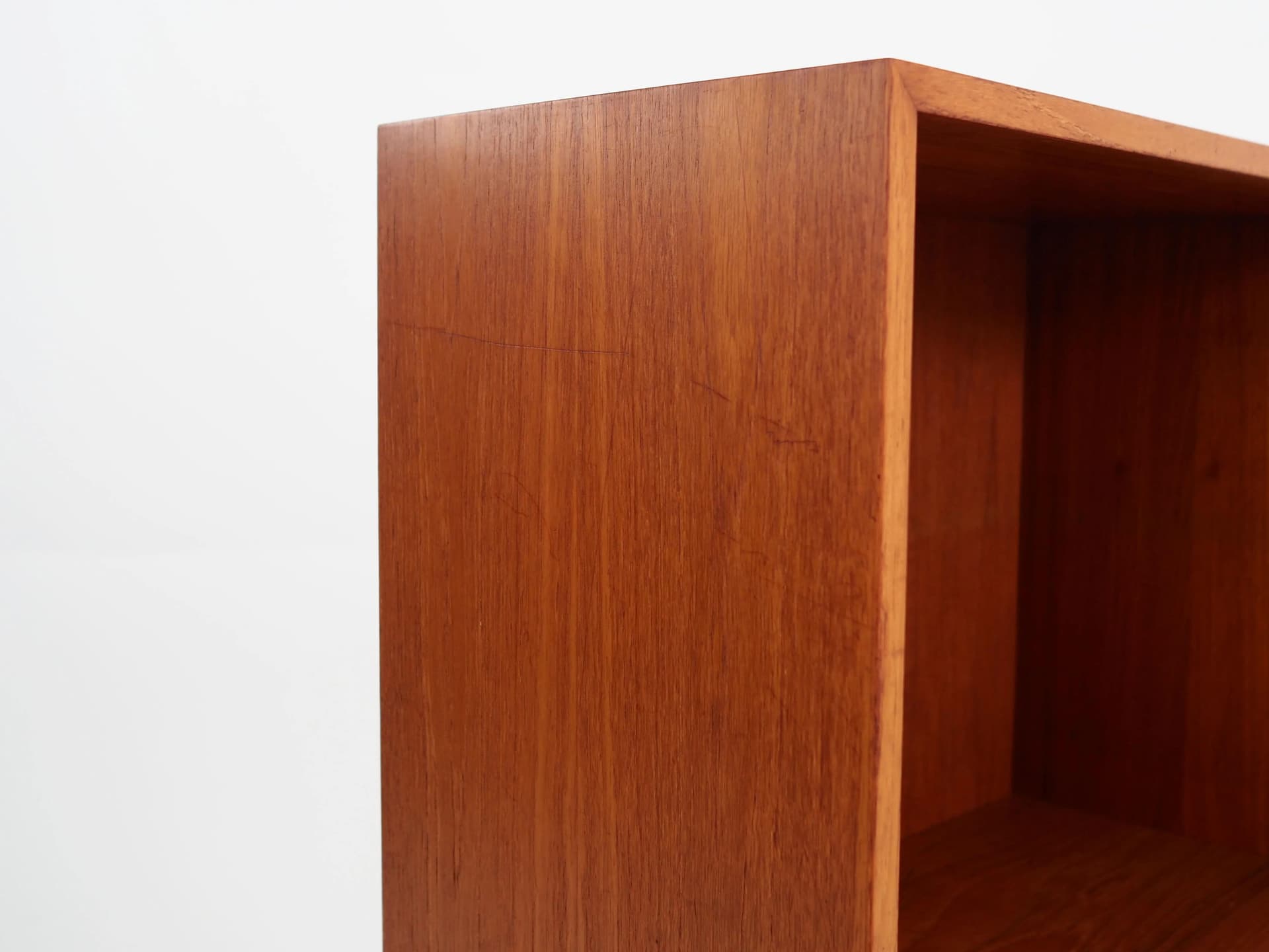Bookcase, orange teak, Denmark, 1970s - 26853