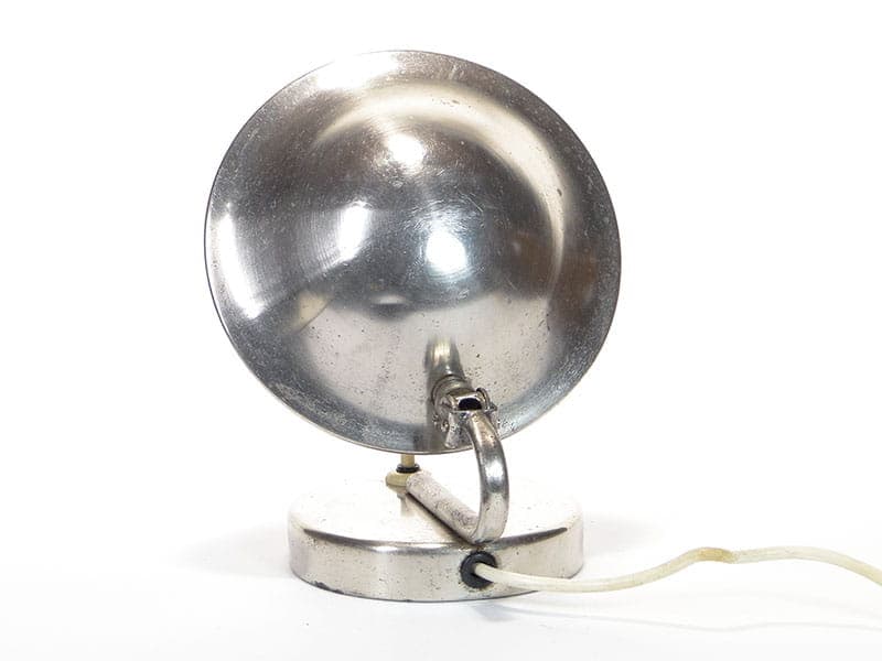 Table Lamp Żółwik, silver chromed steel, Napaco, Czechia, 1930s. - 368049