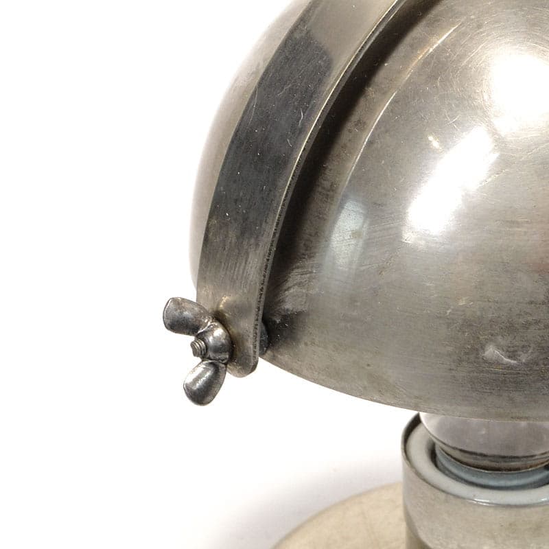 Table lamp mushroom, nickel-plated silver metal, 1920s - 368057