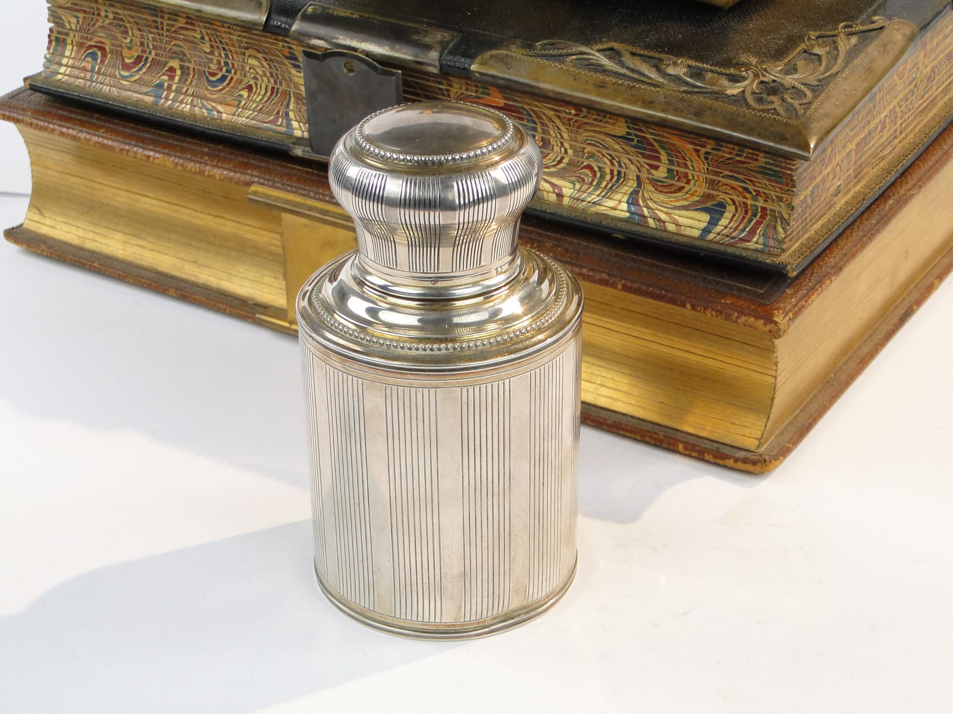Tea Caddy, silver, gilding, 19th century - 368080