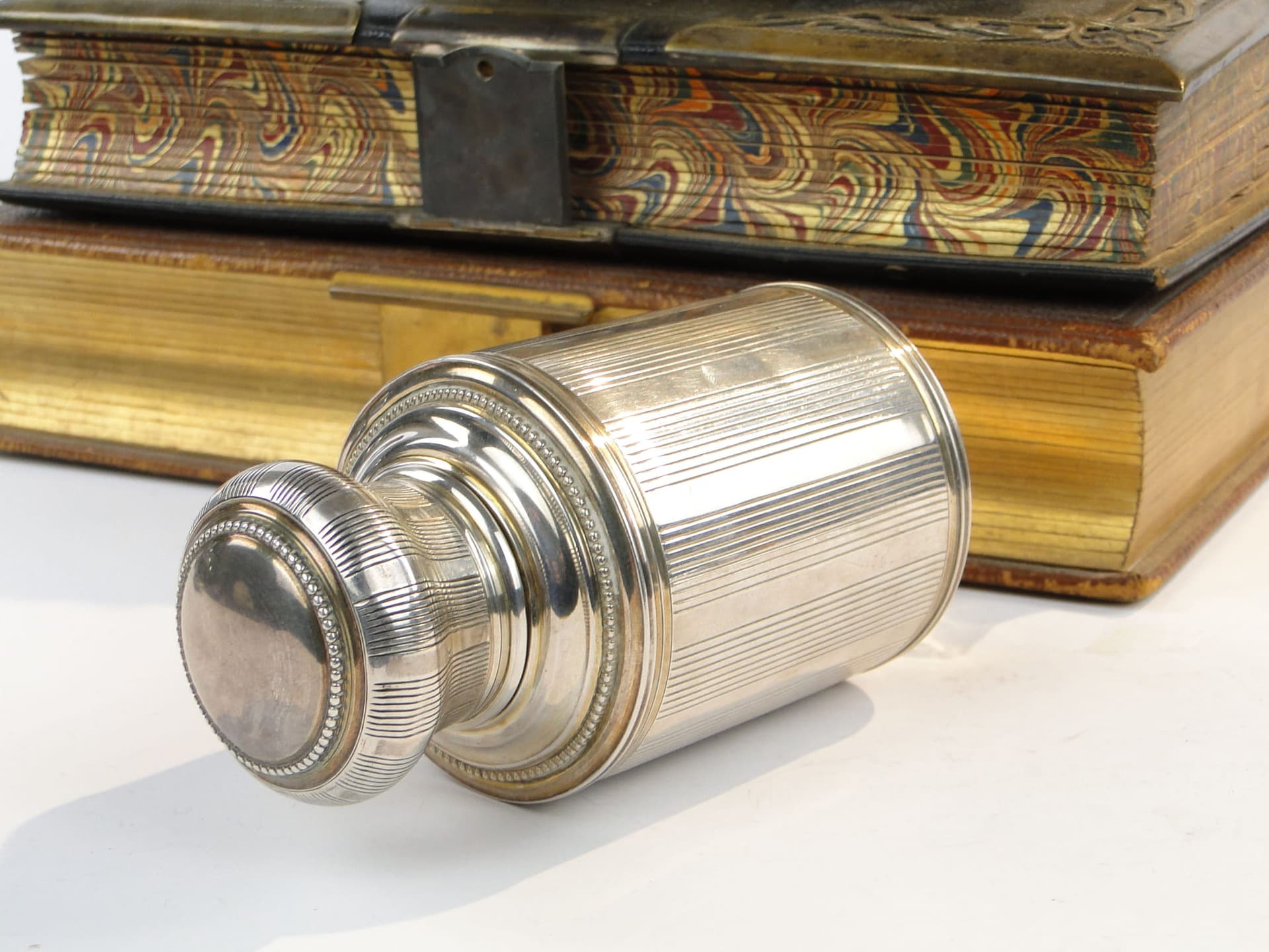 Tea Caddy, silver, gilding, 19th century - 368076