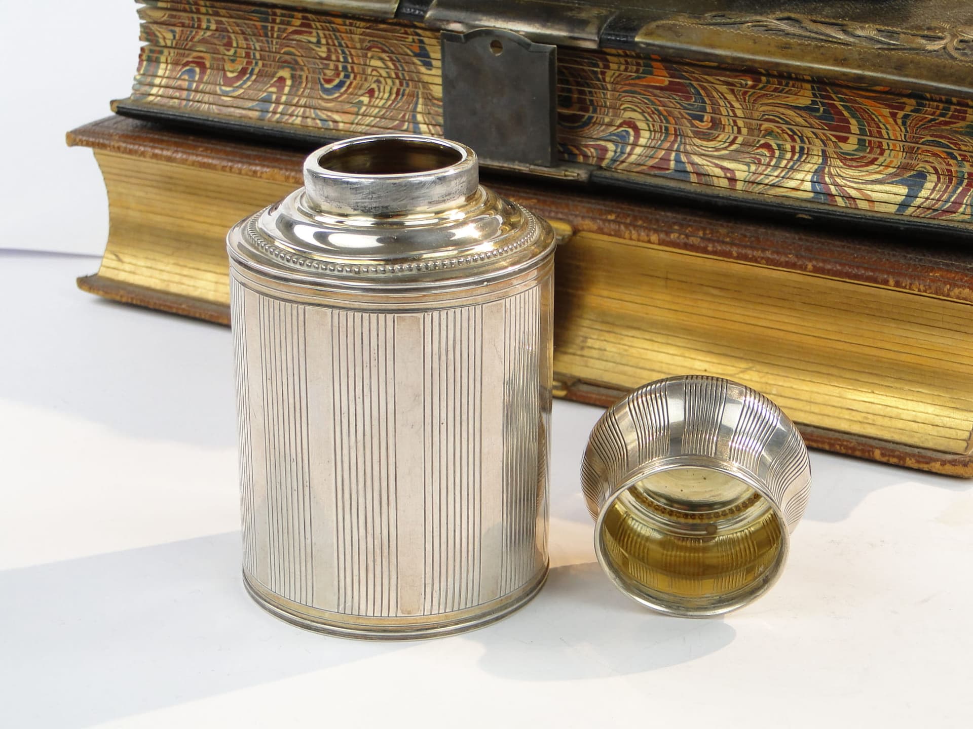Tea Caddy, silver, gilding, 19th century - 368086