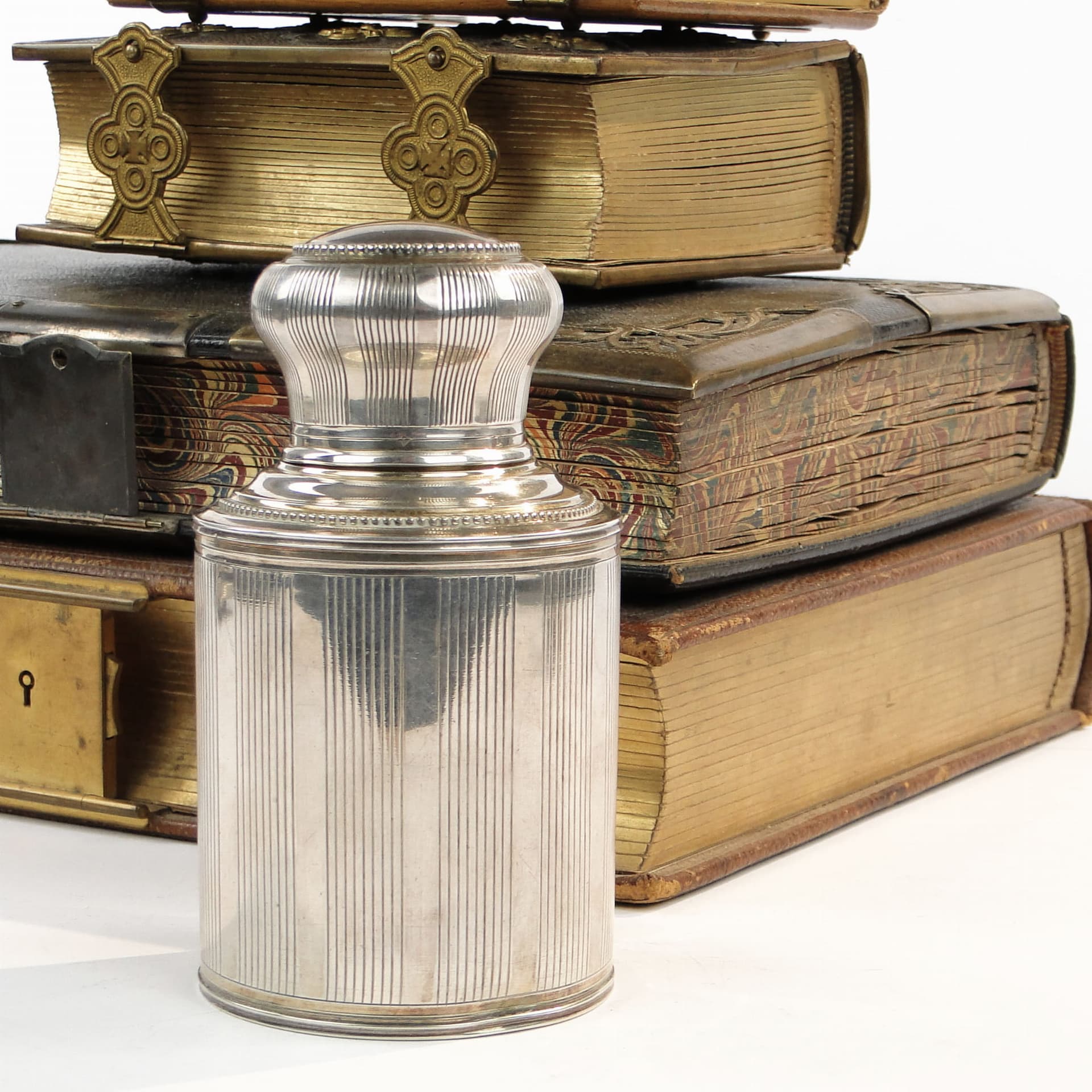 Tea Caddy, silver, gilding, 19th century - 368078