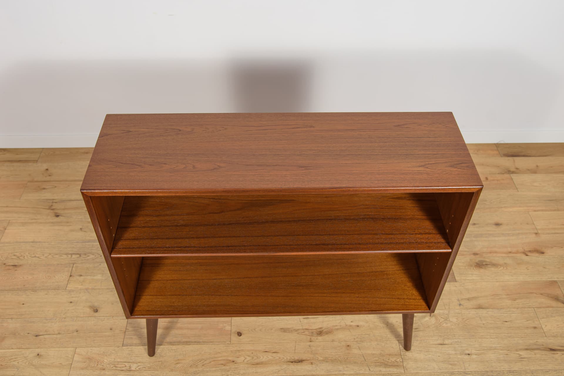 Regał, teak brązowy, Søborg Møbelfabrik, Dania, lata 60. - 368312