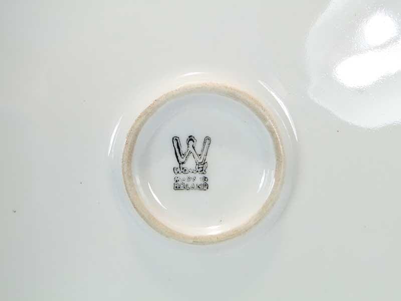 Patera Adam i Ewa, czarny, czerwony, biały, porcelana, proj. W. Groszenik, Polska, lata 50. - 368381