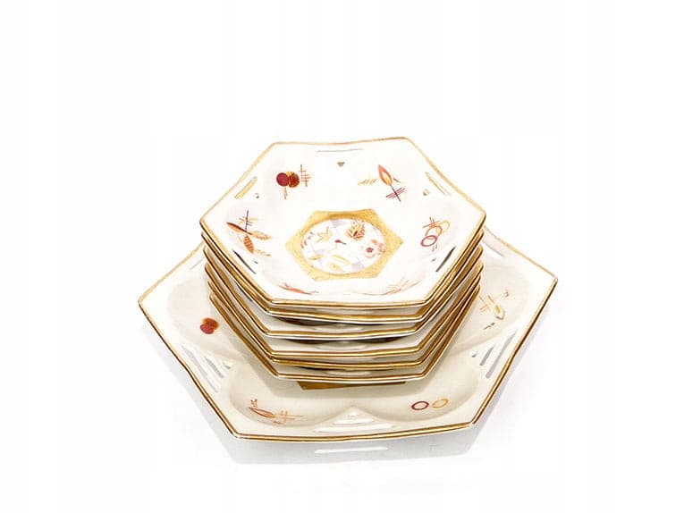 Jam Serving Set Art Deco, ivory porcelain, gilt, Rosenthal, Germany, 1930s - 368440