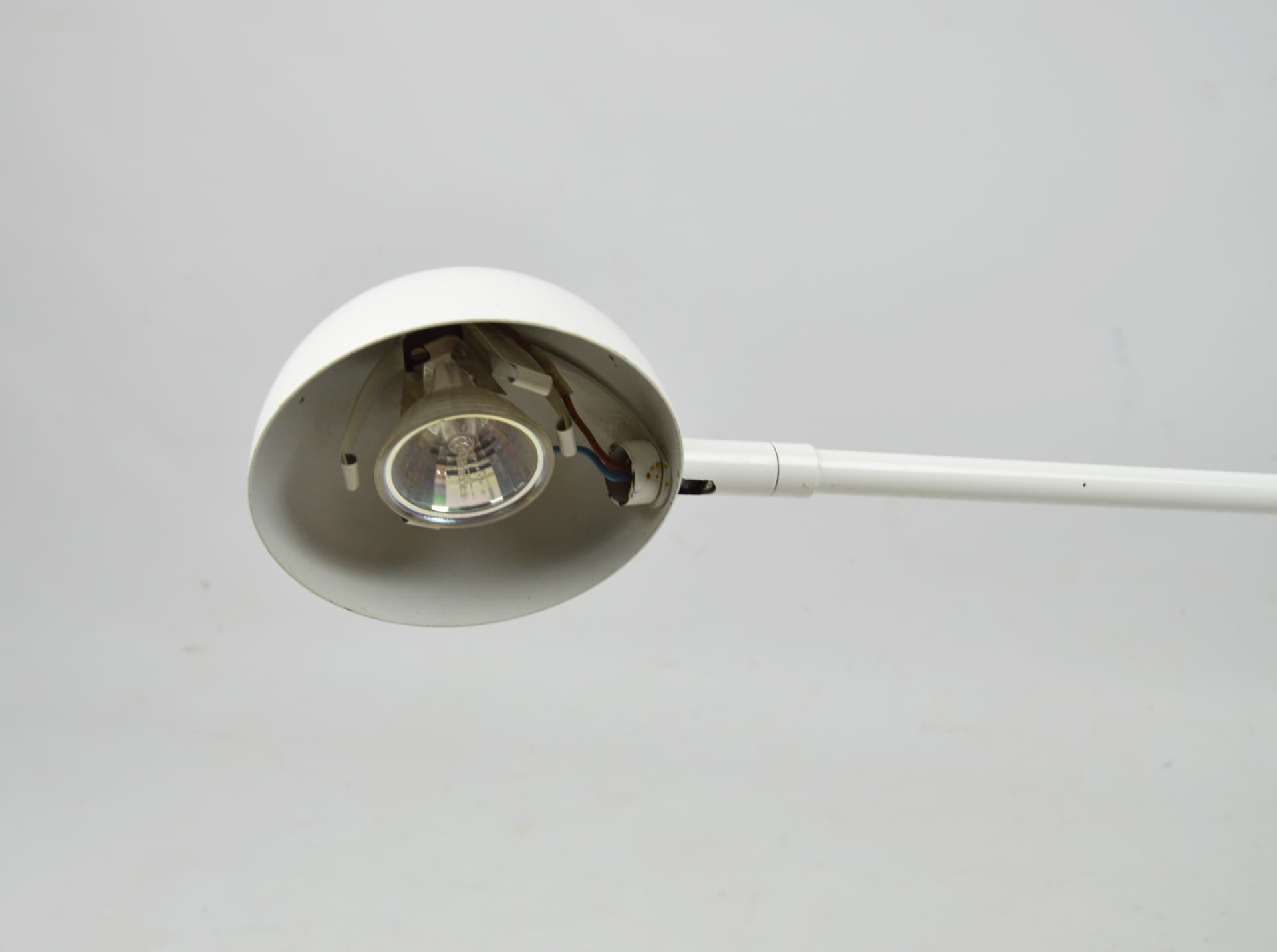 Lampa biurkowa, biały, metal, lata 80. - 368627