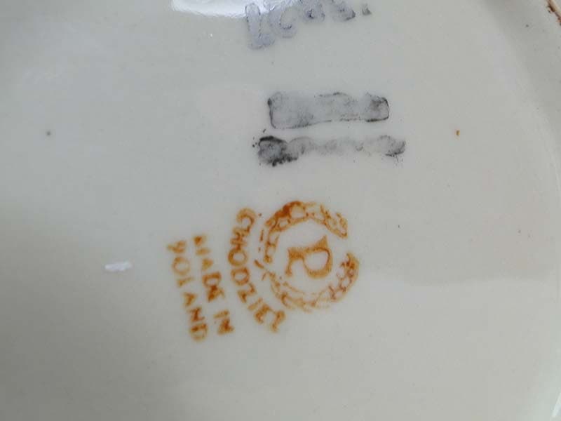 Patera ryba, czarny, porcelit, Chodzież, Polska, lata 60. - 369082