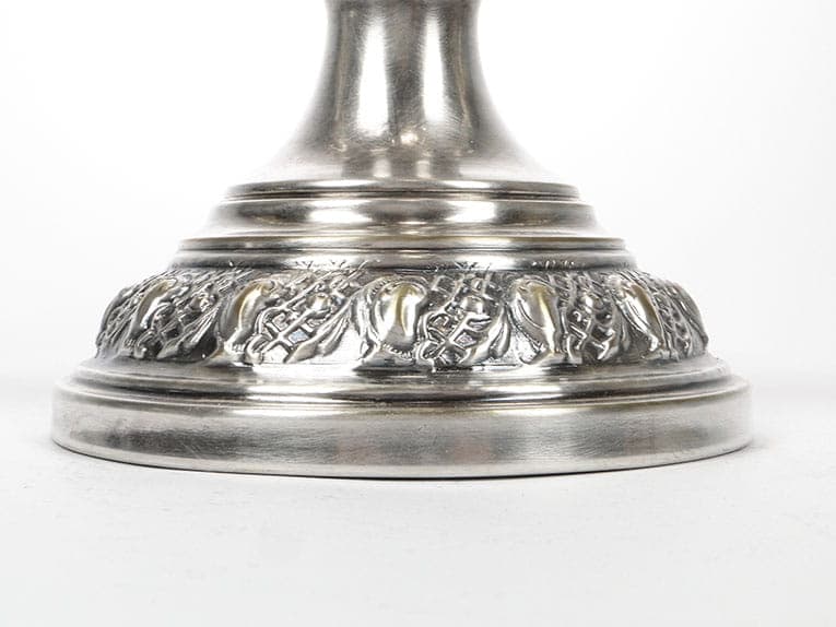 Patera figuralna, srebrny, mosiądz platerowany, cyna, kryształ, Polska, początek XX w. - 369093