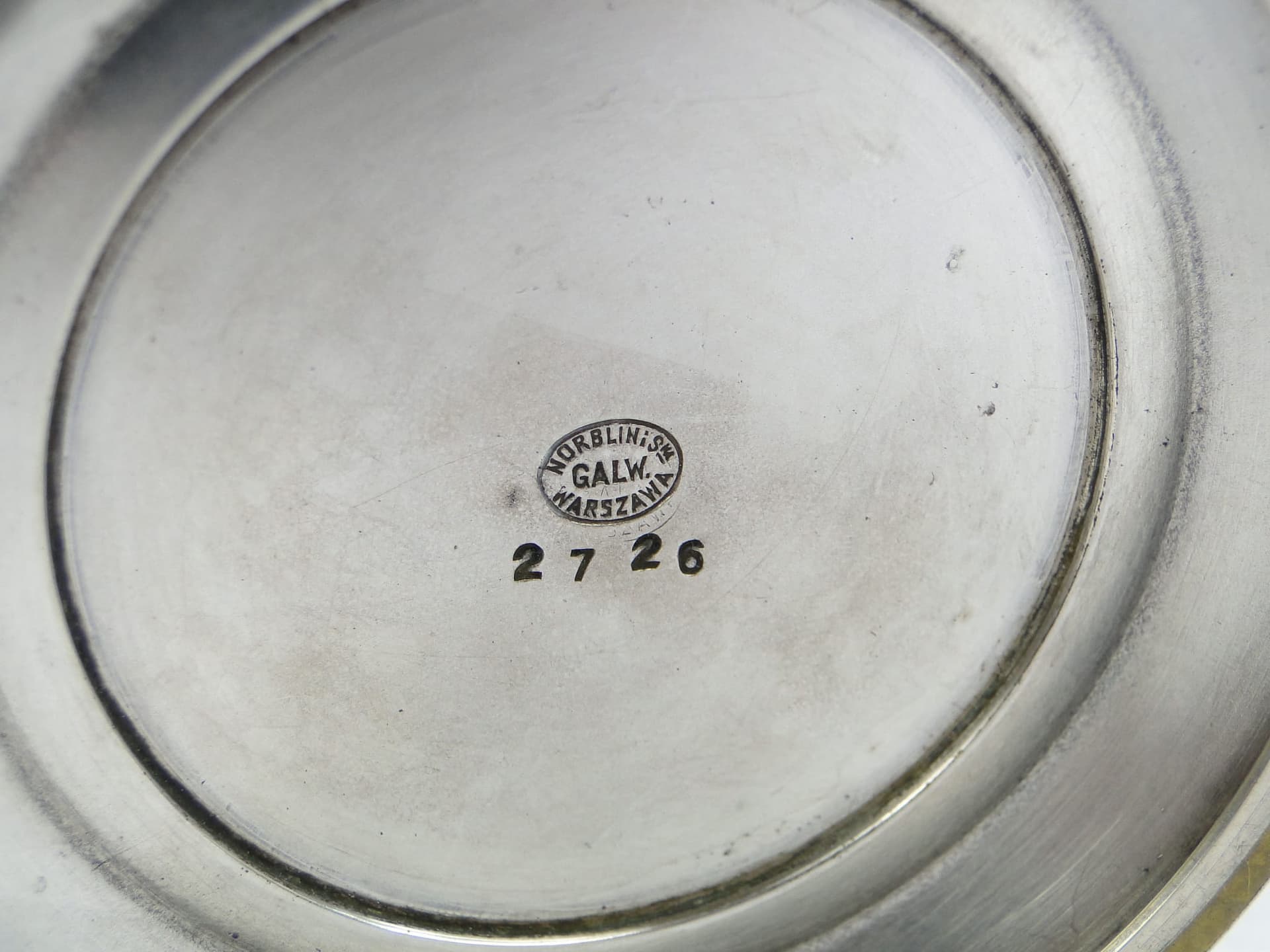 Cukiernica art déco, mosiądz srebrny, Norblin & Co., Polska, lata 20. - 369121