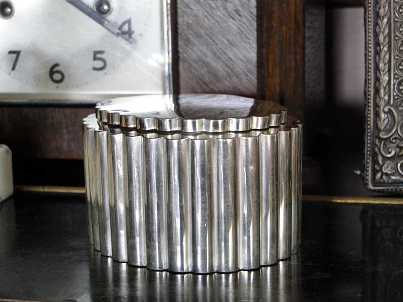 Cukiernica Art Deco, srebro srebrny, Węgry, lata 20. - 369147