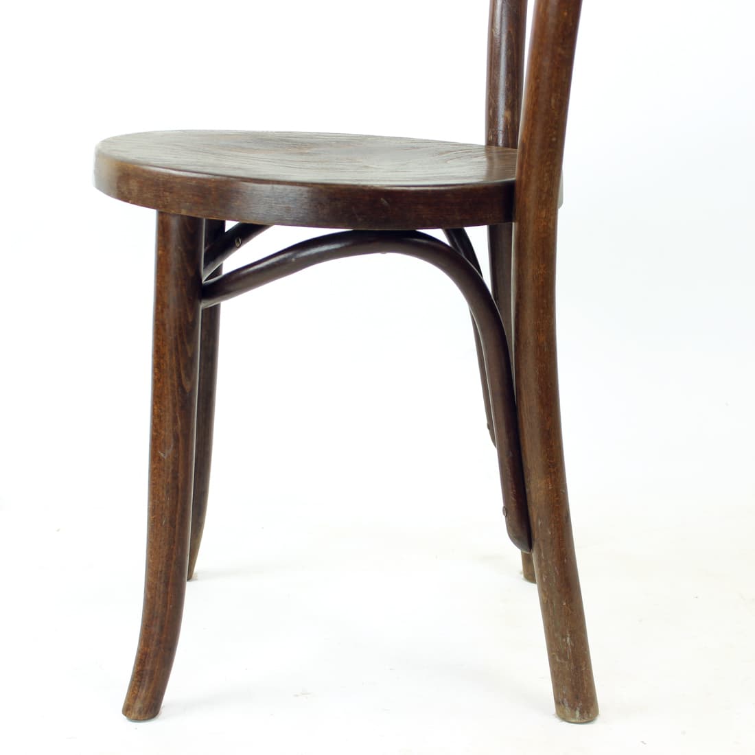 Krzesło bistro, brązowy, dąb, sklejka, Thonet, Czechosłowacja, lata 40. - 369302