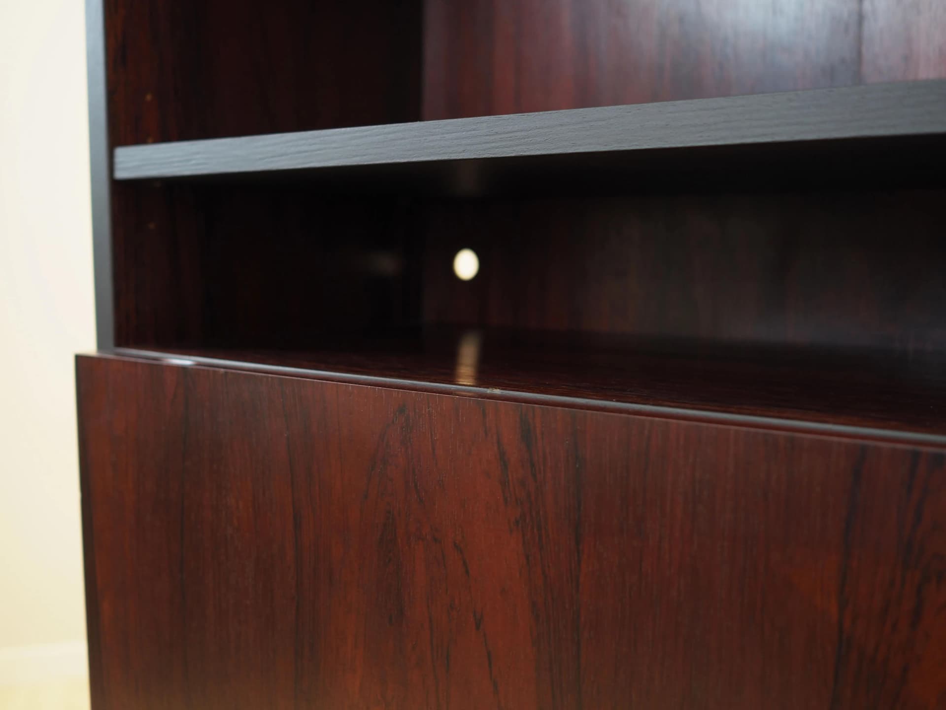 Bookcase, brown rosewood, by I. Kofod-Larsen, Denmark, 1970s - 26828