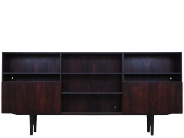 Bookcase, brown rosewood, by I. Kofod-Larsen, Denmark, 1970s - DIMENSION