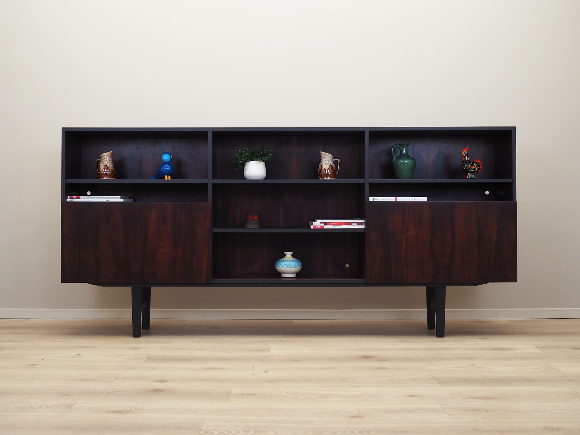 Bookcase, brown rosewood, by I. Kofod-Larsen, Denmark, 1970s - 66164