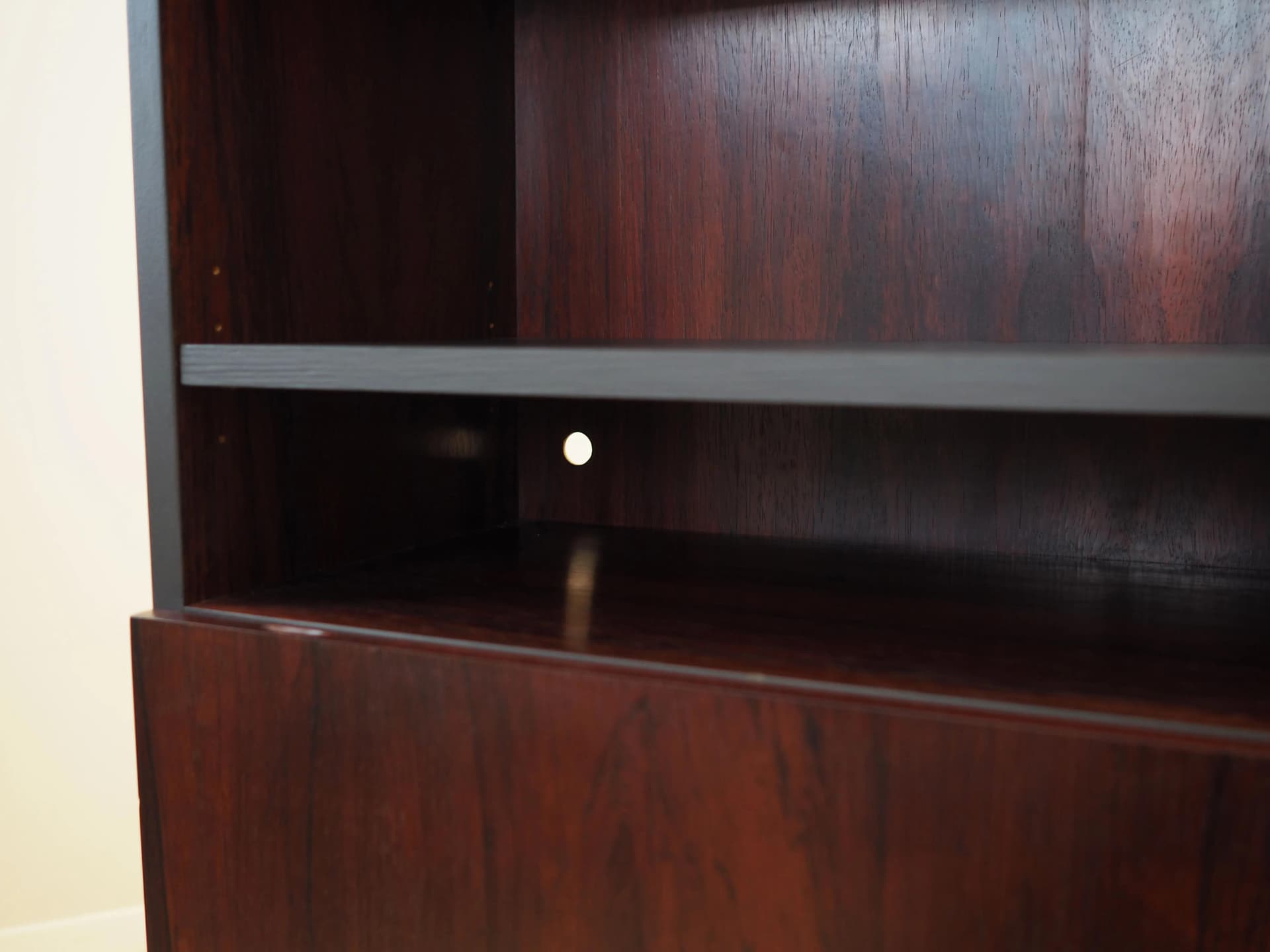 Bookcase, brown rosewood, by I. Kofod-Larsen, Denmark, 1970s - 26827