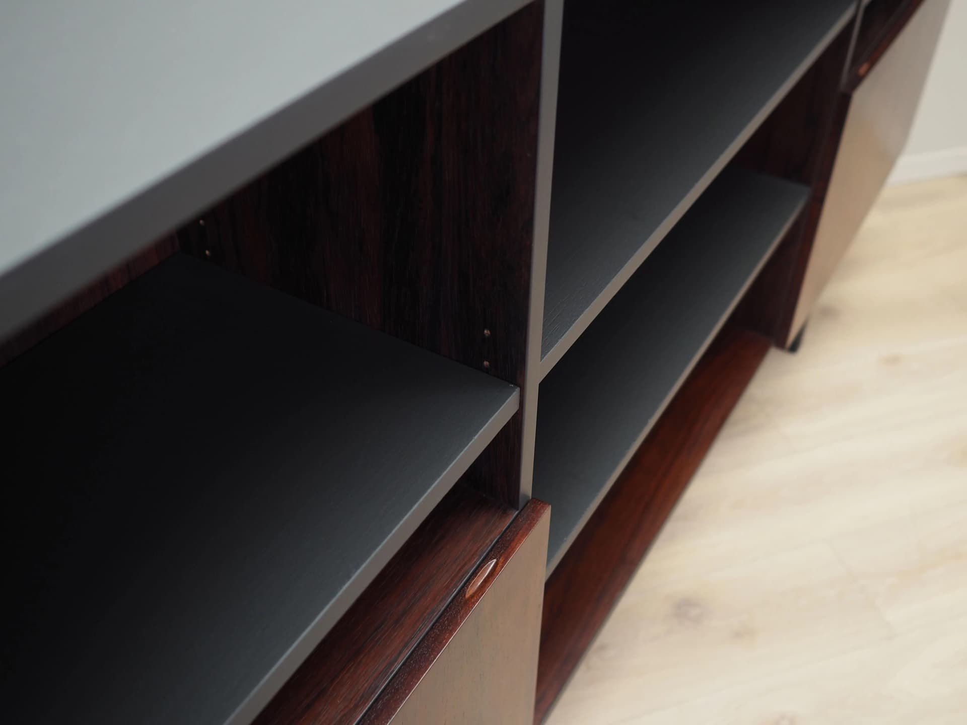 Bookcase, brown rosewood, by I. Kofod-Larsen, Denmark, 1970s - 26826