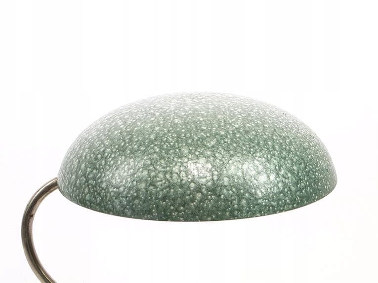 Lampa biurkowa Zaos, stal zielony biały, Zakłady Sprzętu Oświetleniowego Zaos, Polska, lata 60. - 369434